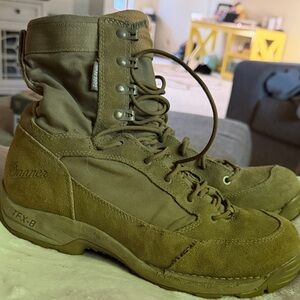 Danner Olive Green Suede Tactical Boots